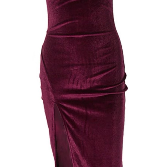 Purple split dress - Picture 2 of 3